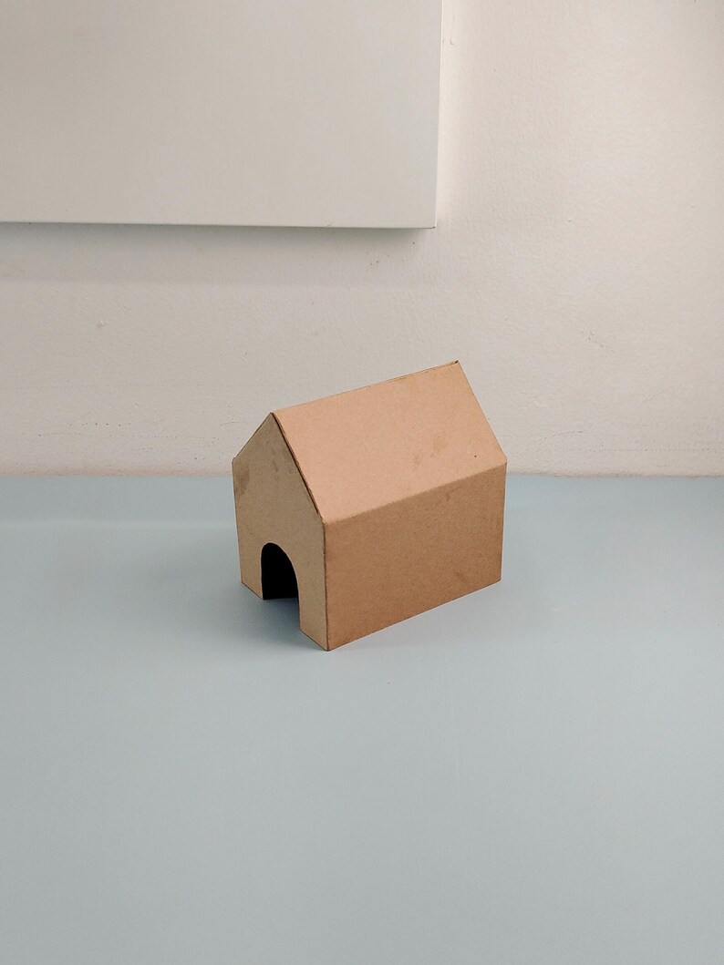Miniaturhaus fürs Auto | Kartonvorlage (PDF, SVG) Bild 2