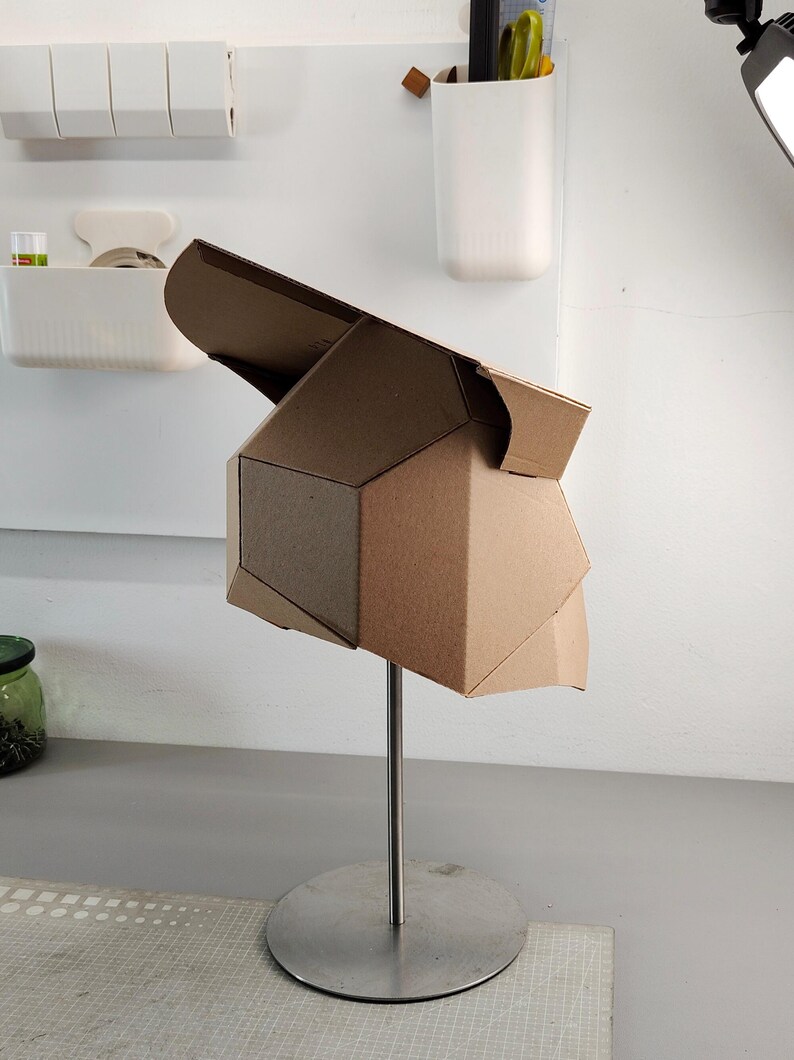 Alien hunter helmet Cardboard Template | DIY Costume and Cosplay Pattern | SVG PDF image 11