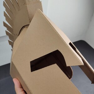 Spartan Helmet Cardboard Template | DIY Leonidas Costume and Cosplay Pattern | SVG PDF resizable image 10