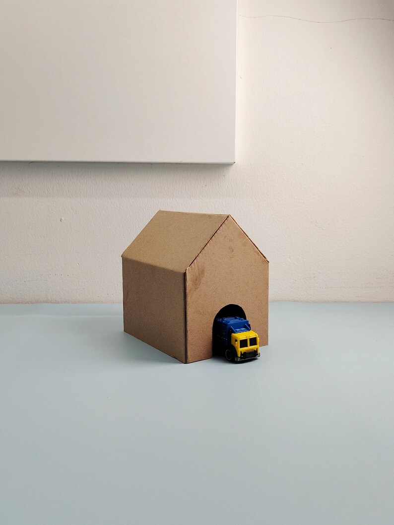Miniaturhaus fürs Auto | Kartonvorlage (PDF, SVG) Bild 7