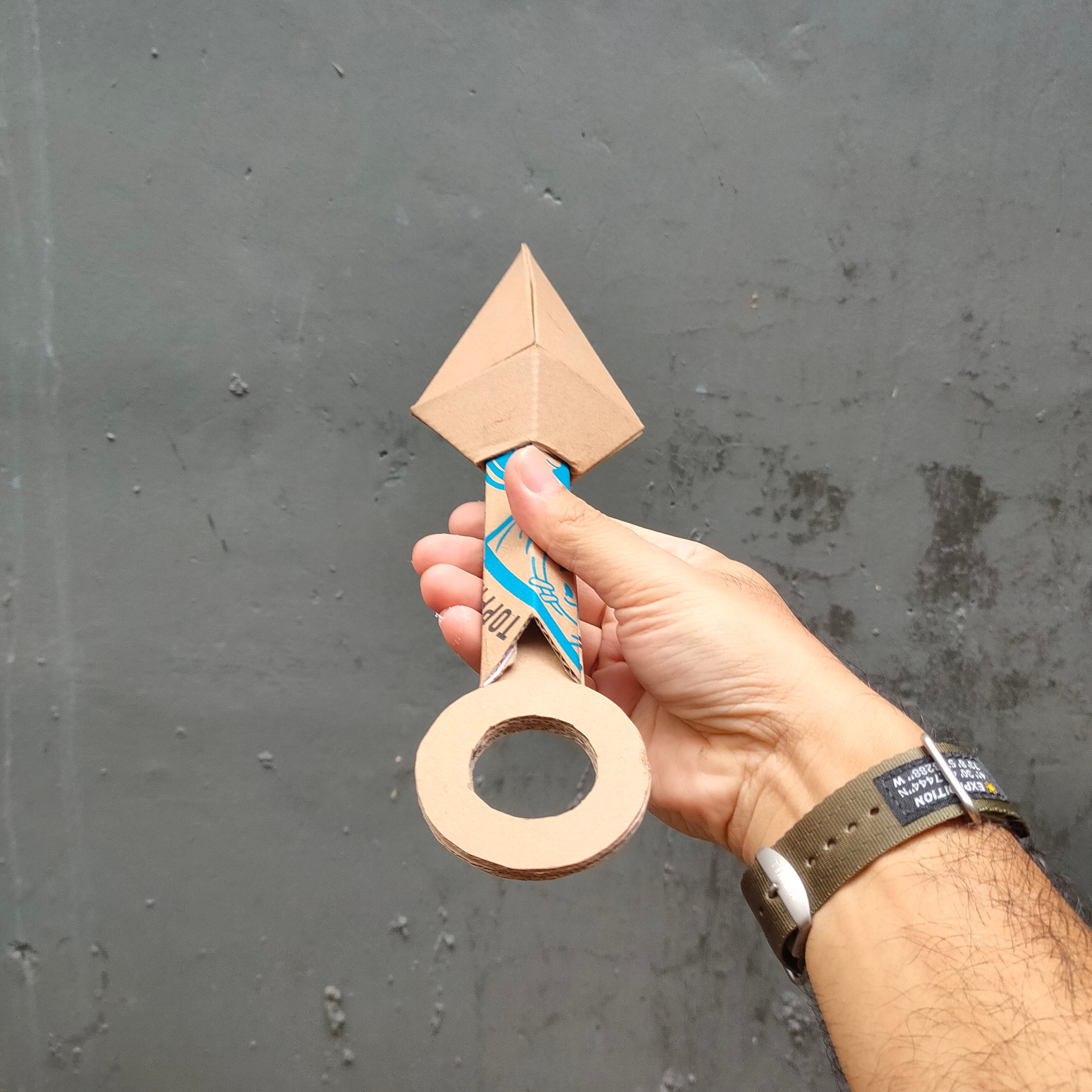 Ninja Kunai Cardboard Craft Pdf Template DIY Plan Etsy