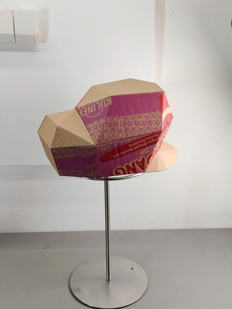 Plumber Hat Cardboard Template | DIY Costume Cosplay Pattern (PDF, SVG) image 5