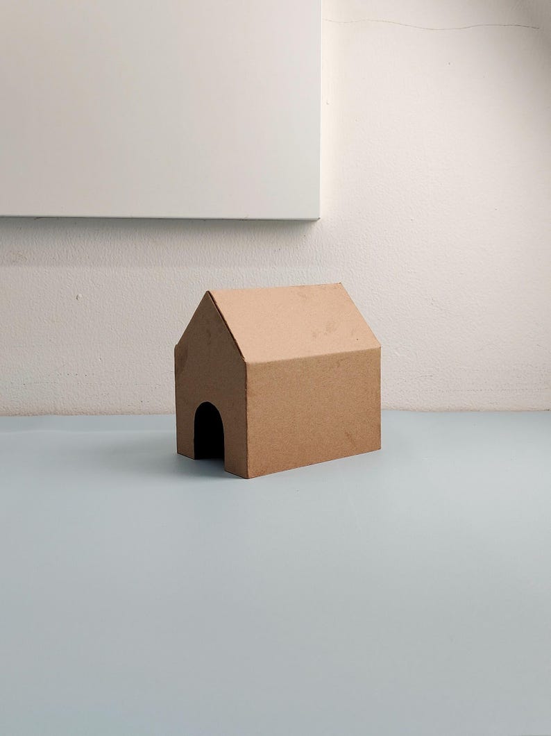 Miniaturhaus fürs Auto | Kartonvorlage (PDF, SVG) Bild 3