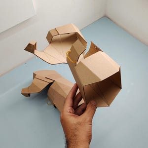 Knight Gauntlet Cardboard Template | DIY Armor and Cosplay Pattern | SVG PDF image 6