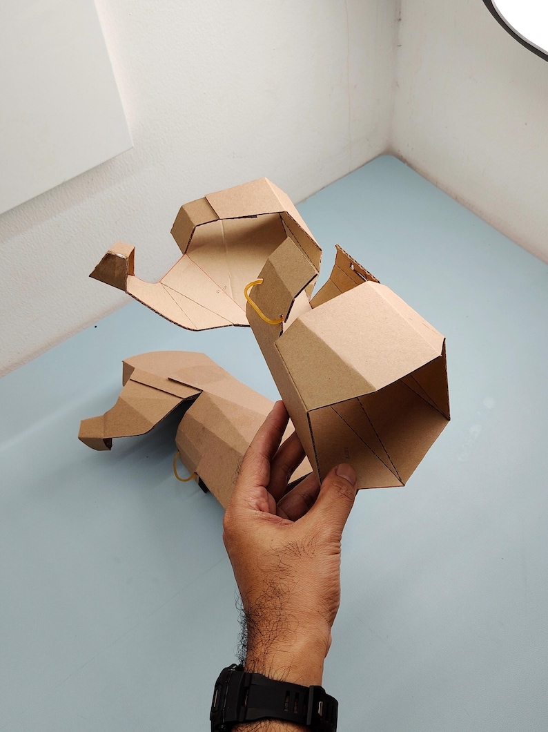 Knight Gauntlet Cardboard Template | DIY Armor and Cosplay Pattern | SVG PDF image 6