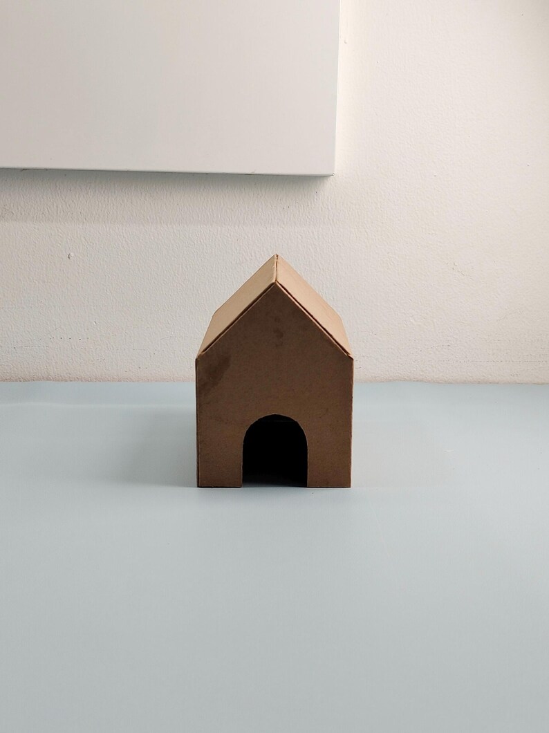 Miniaturhaus fürs Auto | Kartonvorlage (PDF, SVG) Bild 5