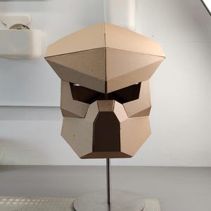 Alien hunter helmet Cardboard Template | DIY Costume and Cosplay Pattern | SVG PDF image 14
