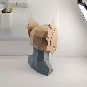 Helmet with wing for Elf or Thor Cosplay Back view