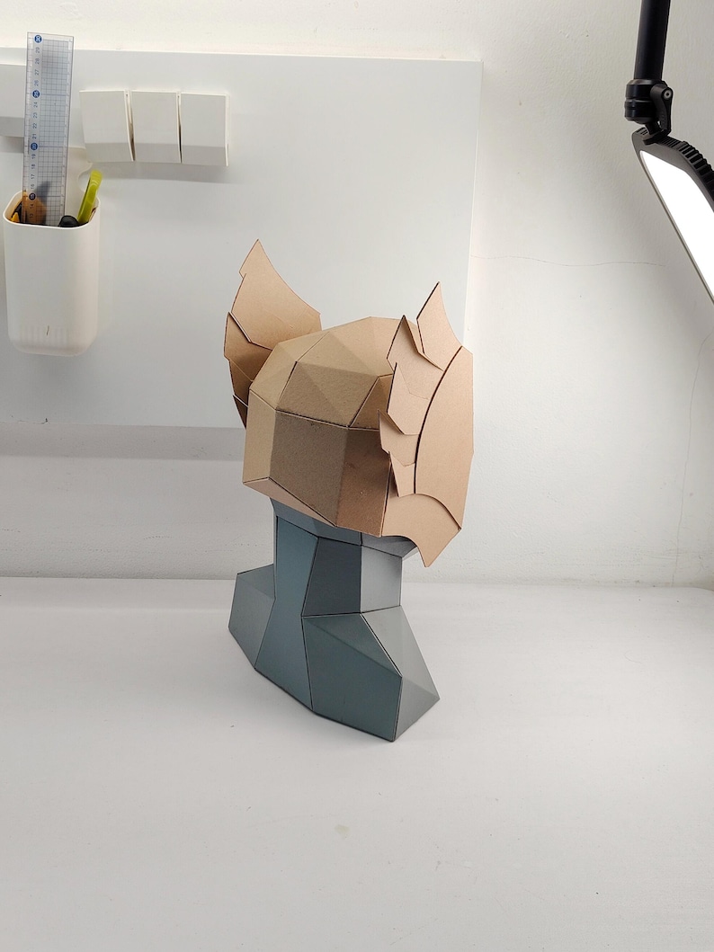 Helmet with wing for Elf or Thor Cosplay Back view