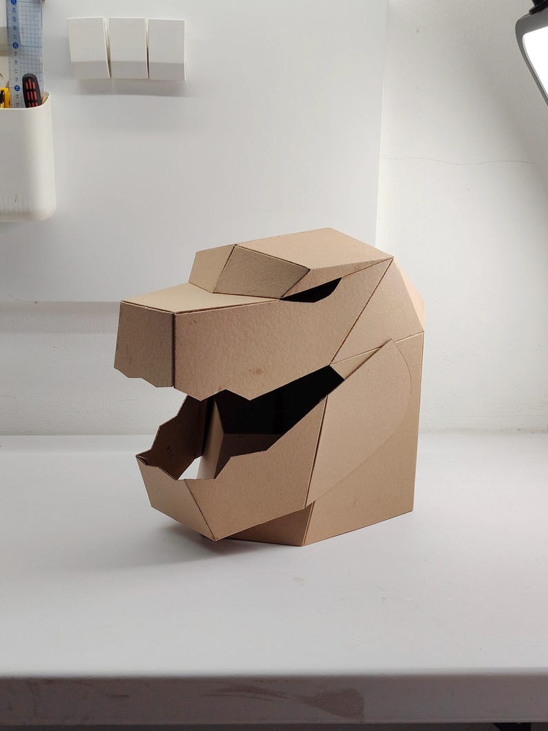 Dino, Kaiju, komodo or Dragon Base Mask Mouth Opened