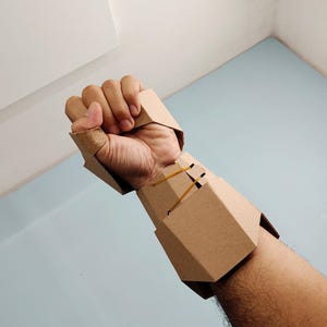 Knight Gauntlet Cardboard Template | DIY Armor and Cosplay Pattern | SVG PDF image 3