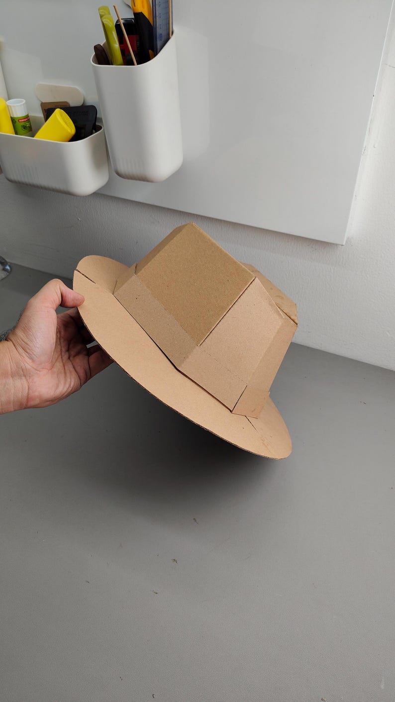 Fedora Hat Cardboard Template | DIY Costume and Themed Parties Pattern | SVG PDF resizable image 10