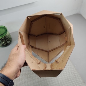 Alien hunter helmet Cardboard Template | DIY Costume and Cosplay Pattern | SVG PDF image 5