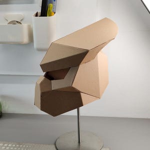 Alien hunter helmet Cardboard Template | DIY Costume and Cosplay Pattern | SVG PDF image 7