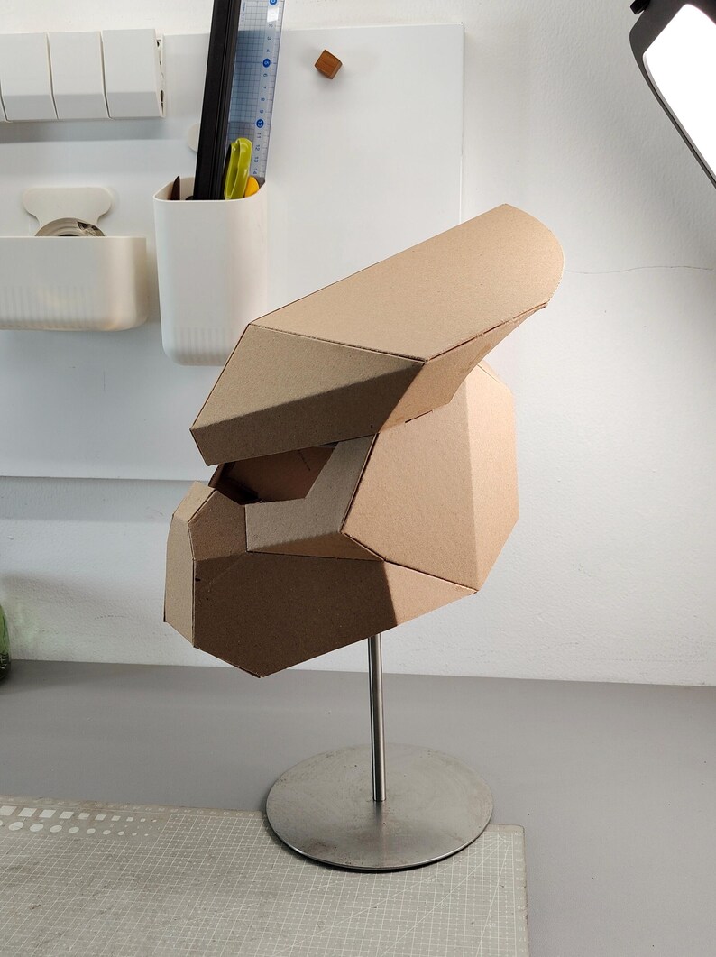 Alien hunter helmet Cardboard Template | DIY Costume and Cosplay Pattern | SVG PDF image 7
