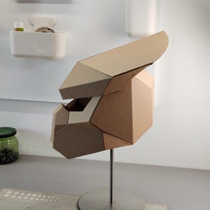 Alien hunter helmet Cardboard Template | DIY Costume and Cosplay Pattern | SVG PDF image 8