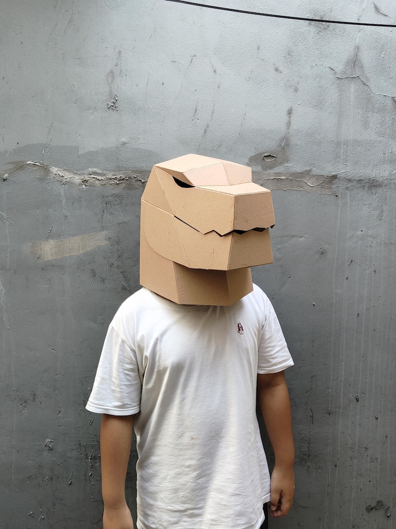 Dino, Kaiju, komodo or Dragon Base Mask Woen by Kids