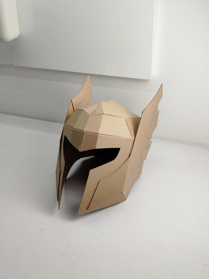 Helmet with wing for Elf or Thor Cosplay On the Table