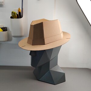 Fedora Hat Cardboard Template | DIY Costume and Themed Parties Pattern | SVG PDF resizable image 6