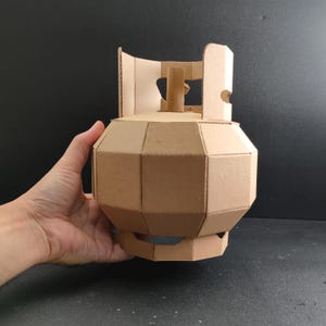 Propane Tank Gift Box Cardboard Template | Resizable SVG PDF Blueprint for DIY props image 2