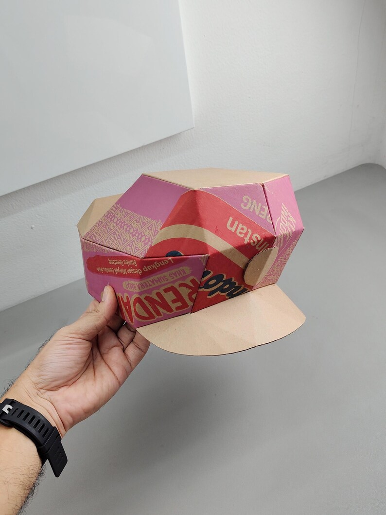 Plumber Hat Cardboard Template | DIY Costume Cosplay Pattern (PDF, SVG) image 6