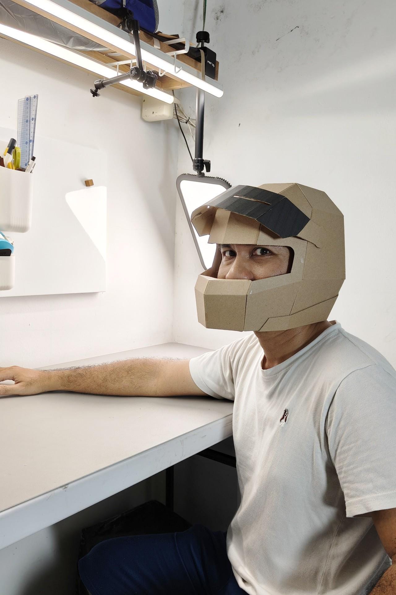 Racing Helmet. F1 Helmet. Printable DIY Pattern for Cosplay and Themed ...