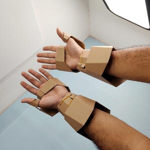 Knight Gauntlet Cardboard Template | DIY Armor and Cosplay Pattern | SVG PDF image 10