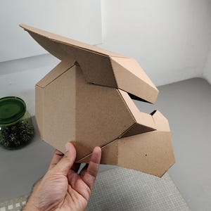 Alien hunter helmet Cardboard Template | DIY Costume and Cosplay Pattern | SVG PDF image 4