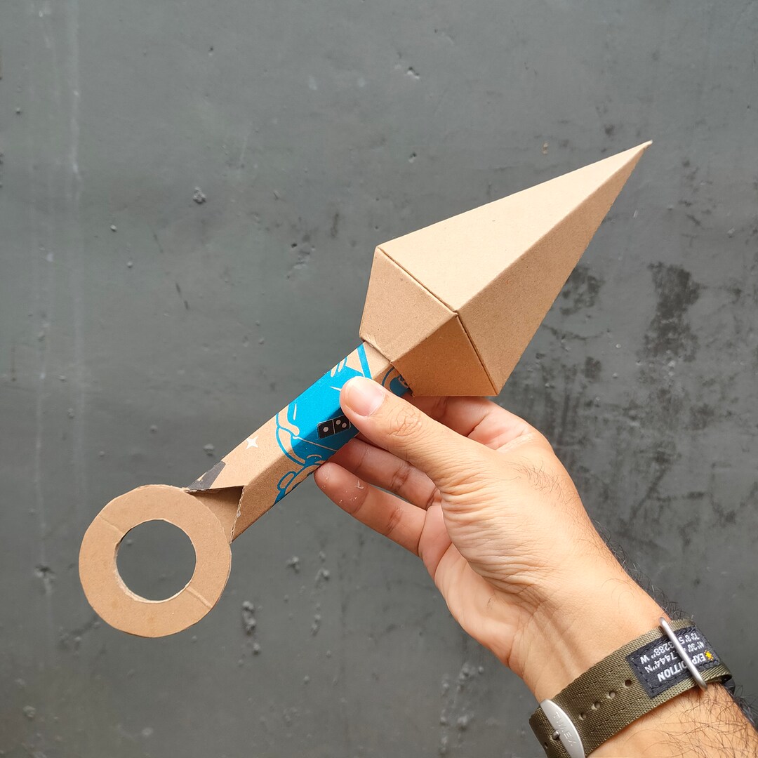 Ninja Kunai Cardboard Craft Pdf Template DIY Plan Etsy