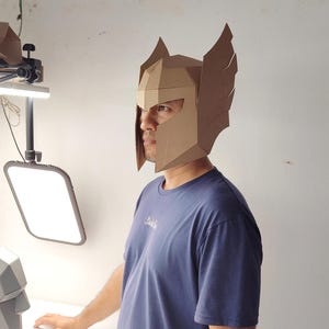 Szablon z tektury na hełm elfa lub Thora | Wzór na kostium i cosplay DIY | Plik SVG PDF z możliwością zmiany rozmiaru zdjęcie 2