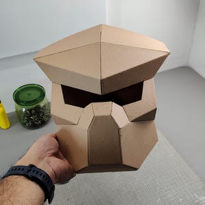 Alien hunter helmet Cardboard Template | DIY Costume and Cosplay Pattern | SVG PDF image 2