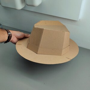 Fedora Hat Cardboard Template | DIY Costume and Themed Parties Pattern | SVG PDF resizable image 8