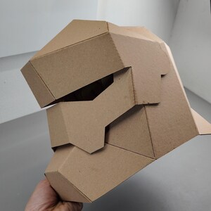 Knight Helmet with articulated face Cardboard Template | DIY Costume and Cosplay Pattern | SVG PDF image 15