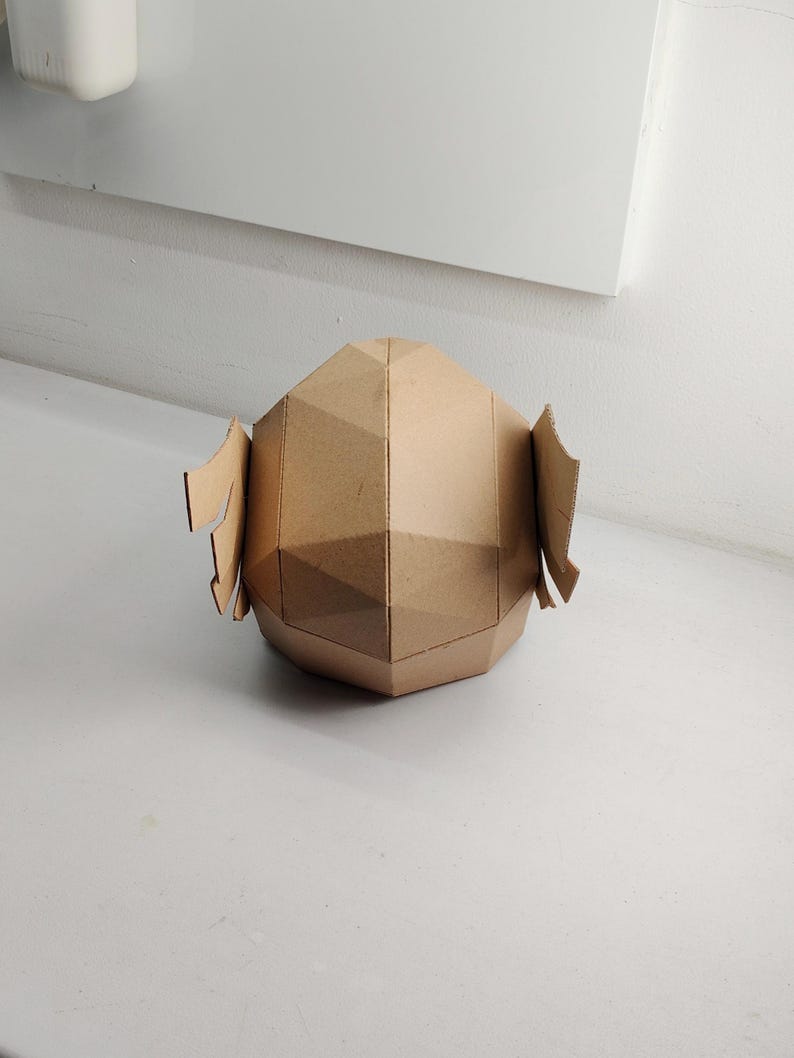 Szablon z tektury na hełm elfa lub Thora | Wzór na kostium i cosplay DIY | Plik SVG PDF z możliwością zmiany rozmiaru zdjęcie 11
