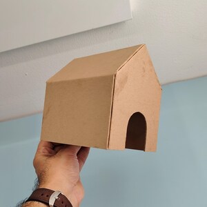 Miniaturhaus fürs Auto | Kartonvorlage (PDF, SVG) Bild 9