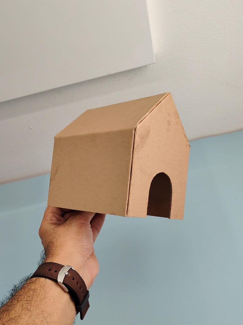 Miniaturhaus fürs Auto | Kartonvorlage (PDF, SVG) Bild 9