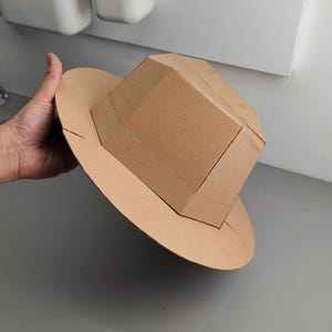Fedora Hat Cardboard Template | DIY Costume and Themed Parties Pattern | SVG PDF resizable image 11