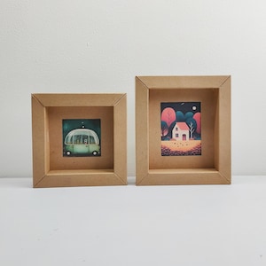 Modèle de cadre photo en carton simple. Modèle imprimable DIY pour créer un cadre photo esthétique à partir de carton ondulé (format PDF)