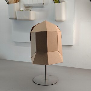 Knight Helmet with articulated face Cardboard Template | DIY Costume and Cosplay Pattern | SVG PDF image 10