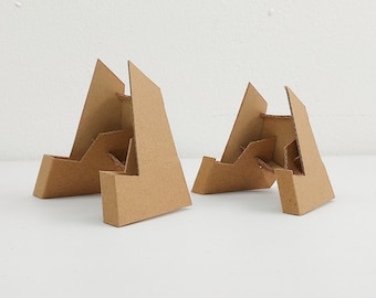 Glueless Cardboard Mini Easel Template: DIY Phone, Card, Photo Holder (PDF Pattern)