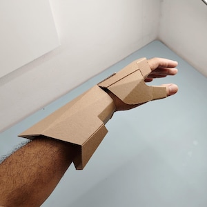 Knight Gauntlet Cardboard Template | DIY Armor and Cosplay Pattern | SVG PDF image 4