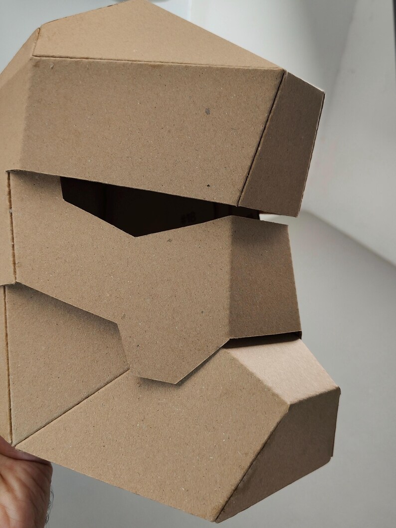 Knight Helmet with articulated face Cardboard Template | DIY Costume and Cosplay Pattern | SVG PDF image 16