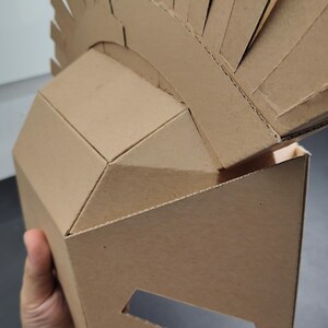 Spartan Helmet Cardboard Template | DIY Leonidas Costume and Cosplay Pattern | SVG PDF resizable image 11