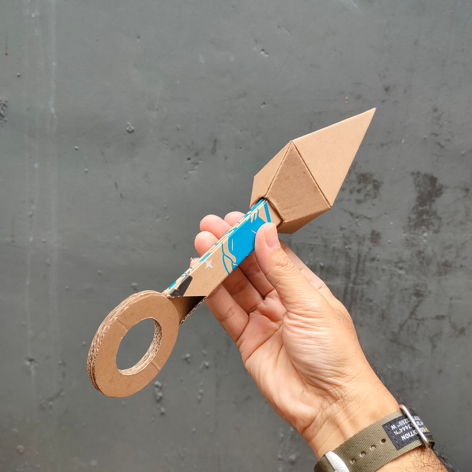 Cardboard Ninja Kunai Template DIY Plan Blueprint Etsy