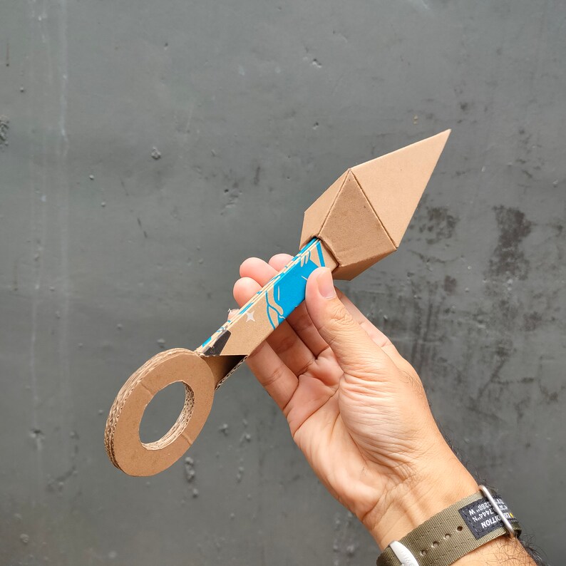 Ninja Kunai Cardboard Craft Pdf Template DIY Plan Etsy