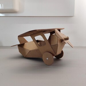 Classic Plane Cardboard Template | DIY Kids Craft and Miniature Pattern | SVG PDF image 13