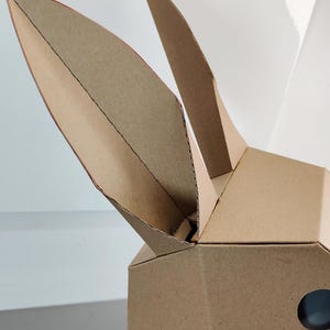 Plantilla de cartón para hacer un sombrero de conejo / Disfraz de conejo, manualidad de carnaval (PDF, SVG) imagen 2