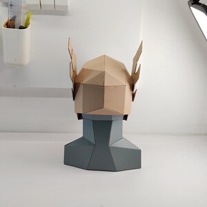 Helmet with wing for Elf or Thor Cosplay Rear