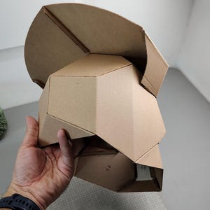 Alien hunter helmet Cardboard Template | DIY Costume and Cosplay Pattern | SVG PDF image 6