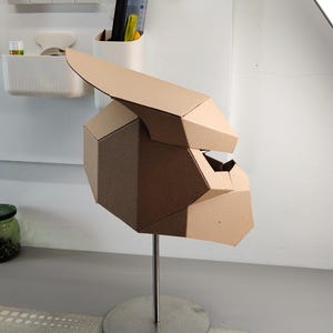 Alien hunter helmet Cardboard Template | DIY Costume and Cosplay Pattern | SVG PDF image 13